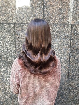 ロンドポレール 北千住(Lond polaire) 【航治郎】艶髪くびれミディ/セクションカラー/ペールベージュ