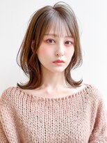 アグノス 青山(Agnos) 大人かわいいグレージュカラーボブウルフ黒髪ココアベージュ