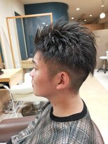 ヘアサロンアンドヘアメイクディー(hair salon hair make D)&nbsp;仙台D　簡単スタイリング×メンズショート×ツーブロックstyle