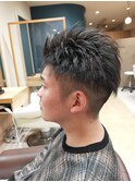仙台D 簡単スタイリング×メンズショート×ツーブロックstyle