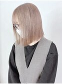 ミルクティグレージュボブ_チェリーブラウンフェミニン_ba363541