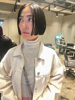 ビビト(bibito)&nbsp;bibito 大人の切りっぱなしボブ　黒髪ショート　ストレートボブ