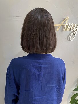 エニィ 池袋西口(Any) 黒髪/グレーベージュ/レイヤーロング/前髪パーマ/内巻き/15NK