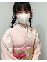 成人式ヘアセット×振袖着付け♪yu
