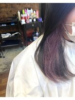 アズーア ヘアーアンドスパ(azure hair&spa) パープル／ブリーチ1回～／横浜／イヤリングカラー