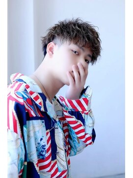 ソイクフ 高田馬場店(SOY-KUFU) MEN'SHAIRマッシュパーマアッシュブラック