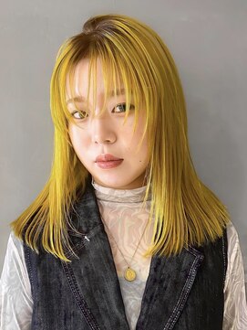 キャロルガーデンズ ボコカ 表参道(Carroll Gardens bococa) ルーツカラー/デザイン/イエロー