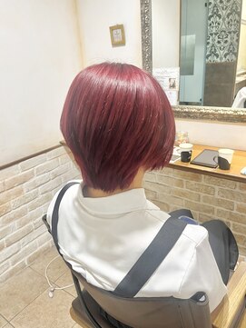 ネオリーブカップ 町田店(Neolive capu) ショート×ボルドーカラー