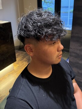 エクファフォーメン(EX-FA FOR MEN) ダークアッシュ/ニュアンスパーマ/韓国マッシュ/スペインカール