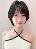 黒髪ショートボブ
