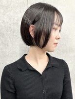 モリオ(morio)&nbsp;＊コンパクトボブグラデーションボブシースルー黒髪ボブOL30代3