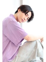 ビューティーアンドフリーハコ(Beauty&Free HACO)&nbsp;暗髪×センターパートショート