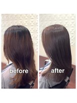 アウラ(aura) カット+ハーバルカラー+艶髪トリートメント