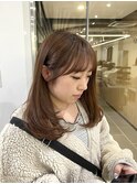 ナチュラルベージュ/レイヤーカット/似合う顔まわり