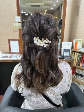 パピヨンロゼ(Papillon Rose) ハーフアップ