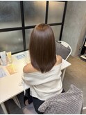 カラーも綺麗に見える！艶々ベージュを美髪矯正で！