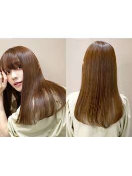 髪質改善トリートメントで、ダメージもクセ毛も一気に改善♪縮毛矯正もご用意[髪質改善/ケアカラー]