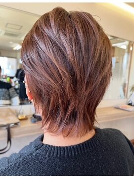 ブラウン(BROWN) メンズショートカット