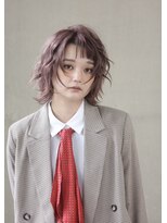 カジノ(CASINO)&nbsp;ウルフボブ/クラゲヘアー/小顔/ピンクグレージュ