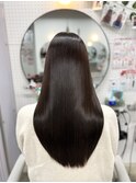 ネオメテオストレート＆メテオカラーで作る艶髪レイヤースタイル