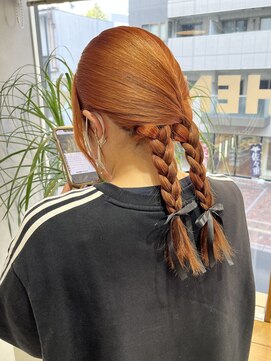 オーセンヘア(AUTHEN.HAIR) コーラルオレンジ◎