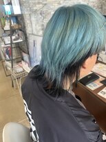 アチーブ ヘア デザイン(achieve hair design)&nbsp;#水色カラー