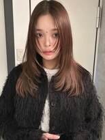 ネスト(NEST)&nbsp;小顔レイヤーベージュブリーチなしカラー透明感カラーベージュ