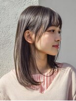 ロディーナコク 大口 新子安(rodina.coc)&nbsp;ミルクティーブロンド/ダークブルー/デジタルパーマ/大口新子安