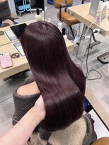 クラム(clam.)&nbsp;ナチュラル縮毛矯正×チェリーレッド