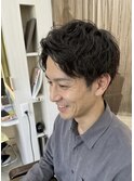 八戸大人メンズパーマ30代40代ボリューム