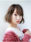 流しバング ニュアンスウェーブ★★