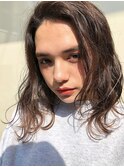アッシュブラウン顔周りレイヤー☆ボブディ