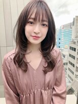 カミノア 銀座店(CAMINOIA)&nbsp;ミルクティーブラウンのミストバングウルフ