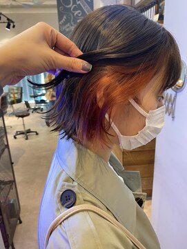 シーン 池袋(scene.) scene.【シーン】【池袋 西口徒歩3分】インナーオレンジカラー