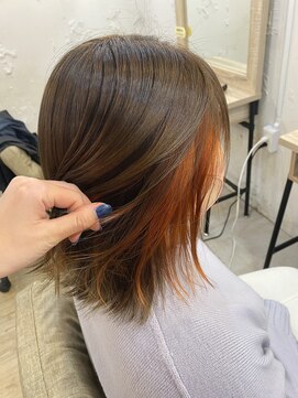 アルト 町田店(arto) ＊ベージュ×オレンジイヤリングカラー【町田/町田駅】＊