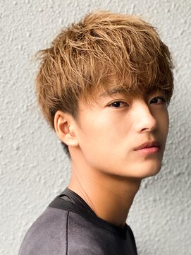 エルマーク(L-MARK) マッシュブリーチハイトーンハイライトスパイラルツーブロック