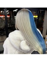 セレーネヘアー(Selene hair) White blond × Pale Blue