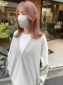 ピンクベージュボブ(お客様スタイル)