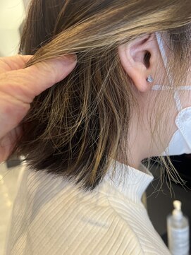 ディーヘアーデザイン(d.HAIR DESIGN) ボブ×イヤリングカラー