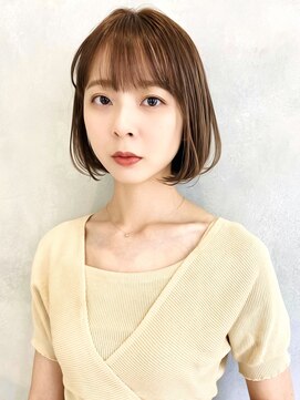 アンク(ank) 大人可愛い20代30代40代/小顔ボブ/丸みボブ/きりっぱなしボブ