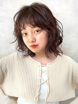 メゾンドイギー(MAISON de IGGY) 前髪パーマボブルフウルフレイヤーウルフボブハッシュカット