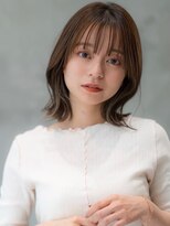 オースティン 流山おおたかの森(AUSTIN)&nbsp;大人かわいい前髪セシルカットココアブラウンフリンジウェーブ 