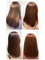 美容室フルール&nbsp;20代30代大人可愛い髪質改善小顔艶感ミルクティーベージュ