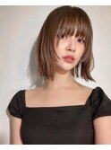 顔まわりレイヤーとグレージュ【仙台】【グレージュ】