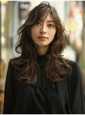 ★暗めカラーグランマッシュフェイスフレーミングデザインカラー