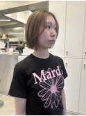 ミニボブ×ミルクティーブラウン