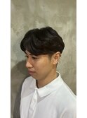 メンズ韓国マッシュカットツーブロックニュアンスパーマ