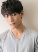 爽やか社会人ダークアッシュフェザーパーマb新所沢