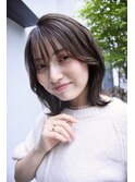 レイヤーボブ お顔周りレイヤー シースルーバング