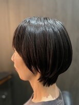 アミックス Hair&Make Amix KOKUSAIHOTEL&nbsp;お手入れ簡単！凛とした黒髪ショートボブ